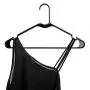 50pc Black Tubular Clothes Hanger Sets ? Space Saving - Perfect for Dresses and Blouses - Work Great for Shirts, T-Shirts and Scarves