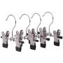 KYCPTNFJ 5 Pcs Adjustable Stainless Steel Shoe Rack Pants Folder Boot Hanger Holder Portable Travel Laundry Hanging Clothes Sock Clip