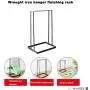 Windwinevine Iron Clothes Hanger Holder Space Saving Hanger Companion Rack Adult Children Hanger Stand Hanger Organizer for Home Laundry