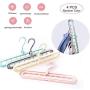 KaiKai Magic Hangers Closet Space Saving Clothes Hangers Rotate Non Slip Hangers Multifunctional Hanger Organizer with 9 Holes for Drying and Storage(4 PCS) KaiKai Magic Hangers Closet Space Saving Clothes Hangers Rotate Non Slip Hangers Multifunctional Hanger Organizer with 9 Holes for Drying and Storage(4 PCS)