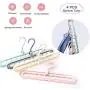 KaiKai Magic Hangers Closet Space Saving Clothes Hangers Rotate Non Slip Hangers Multifunctional Hanger Organizer with 9 Holes for Drying and Storage(4 PCS)