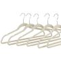 Nova Microdermabrasion No-Slip Velvet Hangers -100 Pack Suit Clothes Hanger Hook Ultra Thin for Shirts Coat, Suit - Space Saving Swivel 360 Degree Beige