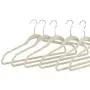 Nova Microdermabrasion No-Slip Velvet Hangers -100 Pack Suit Clothes Hanger Hook Ultra Thin for Shirts Coat, Suit - Space Saving Swivel 360 Degree Beige