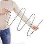 Yizhichu1990 Stainless Steel S-Shape Trousers Pants Hangers Clothes Hangers Closet Space Saving for Jeans Scarf Ties Belts Skirt Hanging Organizer,2 Pack (Simple)