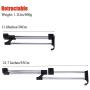 ZJchao Heavy Duty Retractable Closet Pull Out Rod Wardrobe Clothes Hanger Rail Towel Ideal for Closet Organizer Polished Chrome (30cm/ 11.8 Inches)
