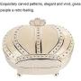 Cimenn Rings Storage Box, Classic Retro Crown Jewelry Collection Case Organizer