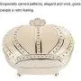Cimenn Rings Storage Box, Classic Retro Crown Jewelry Collection Case Organizer Cimenn Rings Storage Box, Classic Retro Crown Jewelry Collection Case Organizer