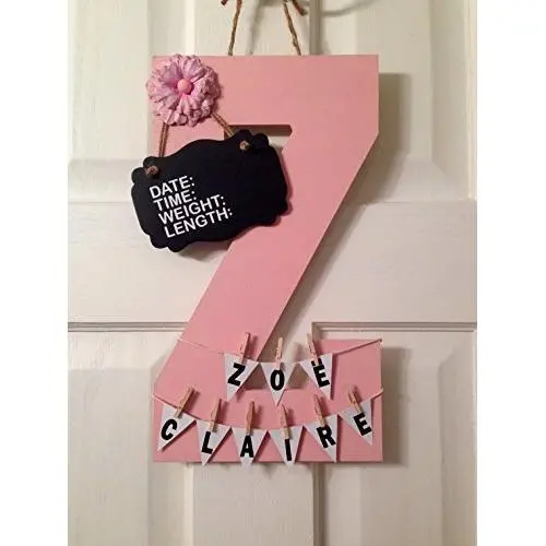 Initial Hospital Door Hanger announcement child room nursery personalized birth stats, birthing suite Sign Initial Hospital Door Hanger announcement child room nursery personalized birth stats, birthing suite Sign
