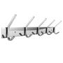 Dosens Coat Hook Rack Wall Mount SUS-304 Stainless Steel Hanger Clothes Hat Holder 10 Hooks 2-pack
