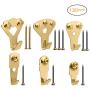 130Pcs Picture Hangers, Micobin Premium Photo Frame Hooks Kit, Heavy Duty Picture Photo Picture Hanging with Nails for Wall Mounting, Picture Wall Hangers Holds 10-100 lbs