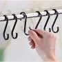 3.35 10PCS Aluminum S Shaped Hooks, Matte Finish S Hooks for Hanging Pots and Pans, Plants, Coffee Cups, Clothes, Towels in Kitchen, Bedroom, Bathroom, Office and Garden (Black, 10PCS) 3.35 10PCS Aluminum S Shaped Hooks, Matte Finish S Hooks for Hanging Pots and Pans, Plants, Coffee Cups, Clothes, Towels in Kitchen, Bedroom, Bathroom, Office and Garden (Black, 10PCS)
