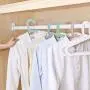 Cabilock Clothes Hanger 10pcs Non Trace Hangers Multi Function Hangers Plastic Hangers Skid Resistance Hangers Color Random