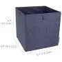 Bigso Soft Multi Purpose Foldable Cube Storage Box, 12.4 x 12.4 x 12.4 in, Blue Bigso Soft Multi Purpose Foldable Cube Storage Box, 12.4 x 12.4 x 12.4 in, Blue