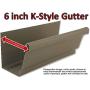 Quick Screw 6" inch Aluminum Hidden Rain Gutter Bracket Hook Clip Style Hangers with pre Inserted 3" Long ?" hex Head self Drilling Screw (40 Per Package)