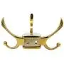 CERRXIAN Flexible Swivel Hook Wall Mounted Hanger Towel Clothes Hat Coat Bag European Style Vintage Multi Triple Hook for Bath Kitchen Garage Bedroom (Gold) CERRXIAN Flexible Swivel Hook Wall Mounted Hanger Towel Clothes Hat Coat Bag European Style Vintage Multi Triple Hook for Bath Kitchen Garage Bedroom (Gold)
