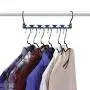 Wonder Hanger Heavy Duty 360 Swivel Action Hanger, Pack of 4 in Navy - Keep Your Clothes Organized and Wrinkle-Free! Wonder Hanger Heavy Duty 360 Swivel Action Hanger, Pack of 4 in Navy - Keep Your Clothes Organized and Wrinkle-Free!