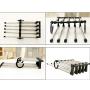 Xingny Multi-Function Folding Stainless Steel Pants Hanger Jeans Organizer Space Saving Clothes Hanging Storage Rack