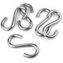Hamineler 5 Pack 304 Stainless Steel S Shaped Hooks 3.2Inch Long 5/16 Inch Thickness Heavy Duty S Metal Hanging Hooks
