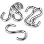 Hamineler 5 Pack 304 Stainless Steel S Shaped Hooks 3.2Inch Long 5/16 Inch Thickness Heavy Duty S Metal Hanging Hooks Hamineler 5 Pack 304 Stainless Steel S Shaped Hooks 3.2Inch Long 5/16 Inch Thickness Heavy Duty S Metal Hanging Hooks