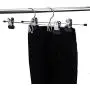 Amber Home 13 Inch Add-On Heavy Duty Stackable Metal Slacks Pants and Skirt Hanger Chrome with Extra Strong Non-Slip Adjustable Clips (20 Pack) Amber Home 13 Inch Add-On Heavy Duty Stackable Metal Slacks Pants and Skirt Hanger Chrome with Extra Strong Non-Slip Adjustable Clips (20 Pack)