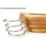 OOTORI Solid Wood Coat Hangers, Non-Slip Cloth Hangers with Notches & 360° Swivel Hook (16 Pack)