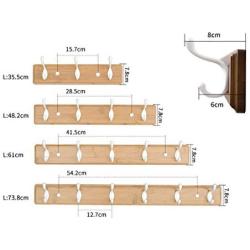 Clothes Hook Hanger Wall Hanging Bedroom Wall Shelf Door Back Hook Coat Hook Creative Coat Hook Wall White (Size : 73.8cm)