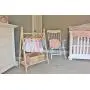 Clothing Rack, Nursery Decor, Dress Up Station, Kids Clothing Storage, FOLDS UP, 40x26 in Tall Wooden Clothes Rack with Canvas Storage Shelf