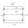 HHXD 2pcs Multilayer Magic Clothes Hanger,Double-Sided Save Space Storage Coat Hangers Fashion/White / 2Pcs