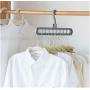 10pcs Random Color Magic Multi-Port Support Circle Clothes Hanger Clothes Drying Rack Multifunction Plastic Hangers Storage Racks