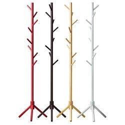 Y.H.Valuable Coat Racks Solid Wood Coat Rack Hanger, Floor Bedroom Hanger Vertical Clothes Rack Modern Multi-Layer Indoor Storage Rack Entryway Furniture (Color : Brown)