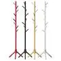 Y.H.Valuable Coat Racks Solid Wood Coat Rack Hanger, Floor Bedroom Hanger Vertical Clothes Rack Modern Multi-Layer Indoor Storage Rack Entryway Furniture (Color : Brown)