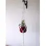 Cotton Modern Macrame plant hanger- Natural white cord Cotton Modern Macrame plant hanger- Natural white cord