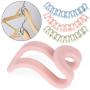20Pcs Color Random Creative Mini Clothes Hanger Plastic Home Easy Hook Closet Organizer Storage Rack Holder Hook DIY Clothes Hanger