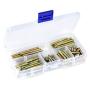 110pcs M4 Dowel Screw Double Ended Threaded Bolts Woodworking Furniture Connector Hanger Bolt 416/20/25/30/35/40mm 110pcs M4 Dowel Screw Double Ended Threaded Bolts Woodworking Furniture Connector Hanger Bolt 416/20/25/30/35/40mm
