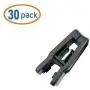 Only Hangers Clothes Line Plastic Finger Clips Pants Clothes Hanger Clips Black Pack of 30