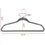 go2buy Standard Velvet Suit Hangers Non Slip Clothes Hangers 400pcs, Gray