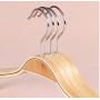 10pcs 40cm Wooden Hangers for Adults Clothes,Hanger Non-Slip Wood Skirt Hangers Custom Hanger