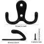 21pcs Black Coat Hooks Wall-Mounted, BEIUTAO Heavy-Duty Wall Hooks for Hanging with 42 Screws, Towel Hooks Used for Storage of Coats, Scarves, Bags, Towels, Keys, Hats, etc. 21pcs Black Coat Hooks Wall-Mounted, BEIUTAO Heavy-Duty Wall Hooks for Hanging with 42 Screws, Towel Hooks Used for Storage of Coats, Scarves, Bags, Towels, Keys, Hats, etc.