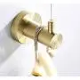 BigBig Home Stainless Steel 304 Towel Hook Champagne Golden, Wall Mounted Clothes Hanger with Screws for Bathroom and Kitchen Bathroom Accessory