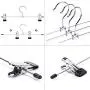 Layalacio 20 PCS IEOKE Pant Hangers Skirt Trousers Hangers with Clips Heavy Duty Ultra Thin Space Saving Metal Hangers for All Kinds of Clothes Pants Layalacio 20 PCS IEOKE Pant Hangers Skirt Trousers Hangers with Clips Heavy Duty Ultra Thin Space Saving Metal Hangers for All Kinds of Clothes Pants
