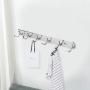 Atkobac Stainless Steel Wall Hook Rack Wall Mount Hanger Hanging Rack for Keys Keychains Bag Hat Clothes Towel Coat for Kitchen Home Living Room Door