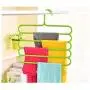 5pcs Random Color Multi-Purpose Clothes Hanger 5 Layers Pants Hanger Cloth Rack Multilayer Storage Scarf Tie Space-Saving Clothes Hanger 5pcs Random Color Multi-Purpose Clothes Hanger 5 Layers Pants Hanger Cloth Rack Multilayer Storage Scarf Tie Space-Saving Clothes Hanger