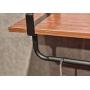 Yuany Vintage Hose Hook Coat Rack Solid Wood Art Wall Rack Combination Single Pole Clothes Shoes Hangers Solid and Durable Living/Bedroom/Study/Bar Shelf Accessories (Size : 125cm)