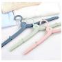 CP-nine 4 Pcs Mini Folding Travel Clothes Hangers Foldable Plastic Adjustable Portable for Suitcase Adult Children Clothes Rack