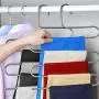 CHAOMING 5 Layers S Shape Multi-Functional Clothes Hangers Pants Storage Hangers Durable Premium Material