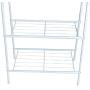 Sdoveb Garment Rack Floor Coat Rack with 2 Tier Shoes Stand Multifunctional Clothes Hanger Home Bedroom Wardrobe Coat Storage Rack (White)