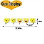 NRDBEEEC 5 Hooks Rack Stainless Steel Round Robe Cloth Hat Wall Mounted Rack Clothes Hooks Kitchen Apron Pot Pan Rack Bathroom Towel Rail Hook Rack for Clothes Hanger Hooks Removbale Smile Face