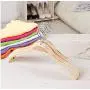 5pcs 42 cm Large Wood Mens Clothes Hanger Anti Slip Suit Hanger for Clothing Wardrobe Storage Fashion Hanger