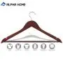 ALPHA HOME Suit Hangers Wooden Hangers for Gentleman - 20 Pack, Matte Brown