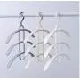 10pcs Random Color Creative Anti-Slip Multiple Layer Clothes Hangers Trousers Pants Hanger Closet Rack 3 Layers 10pcs Random Color Creative Anti-Slip Multiple Layer Clothes Hangers Trousers Pants Hanger Closet Rack 3 Layers